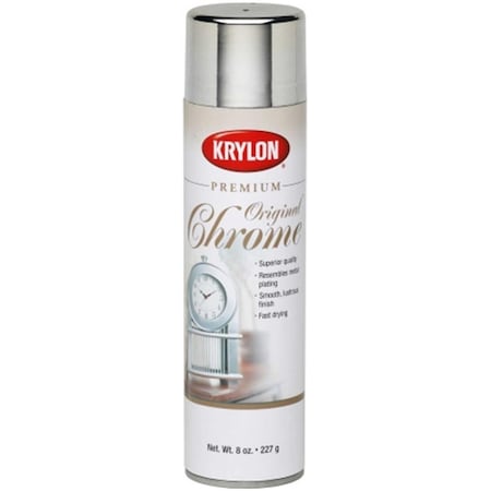 Krylon Spray Paint, Chrome, Metallic, 8 oz 724504010104